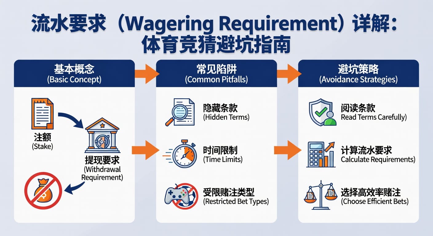 流水要求 sports wagering requirement 解析与计算方法
