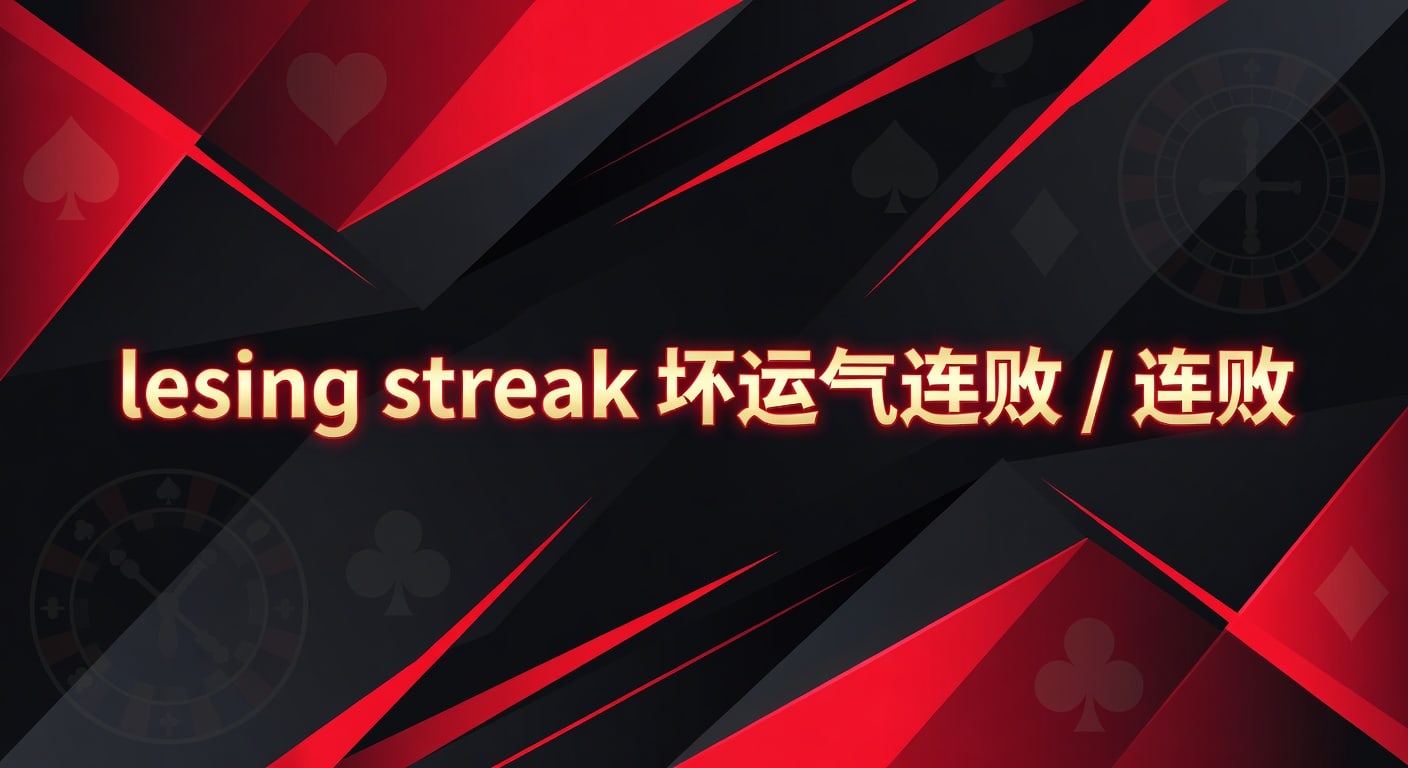 losing streak 坏运气连败：连败原因与止损思路
