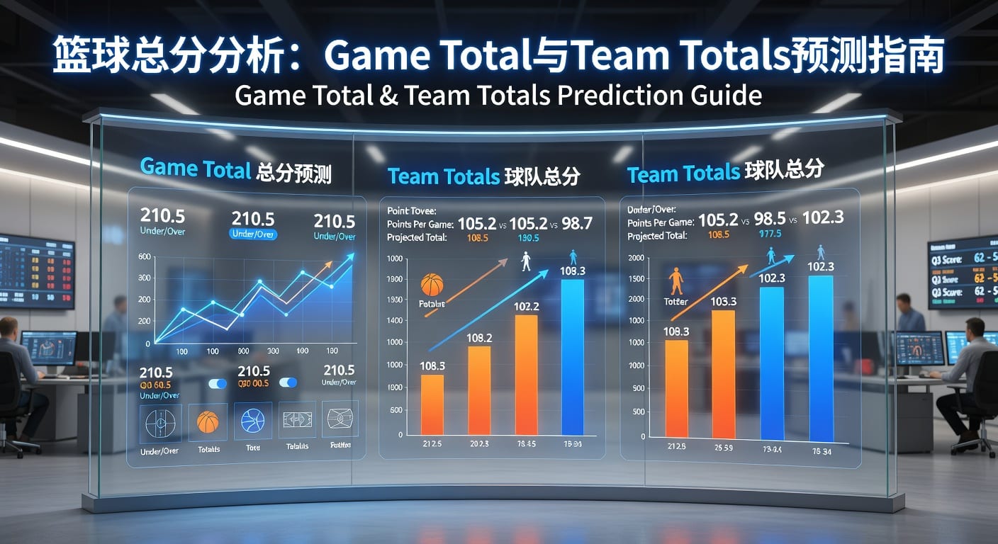 篮球总分 game total team totals 投注技巧与判断解析